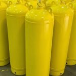 high-purity ammonia gas (NH3) stored in durable yellow NH3 tanks from DSW Factory.